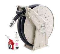VEVOR Enrouleur de Tuyau de Carburant Rétractable 25,4 mm x 9,9 m 20 bar | Dévidoir de Tuyau Diesel à Ressort, pour Diesel et Kérosène, Rétraction Automatique, avec Flexible en Caoutchouc Industriel