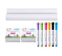VEVOR Ensemble Accessoire Chevalet Debout Craies Marqueurs Rouleaux Papier 32PCS Multicolore