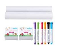 VEVOR Ensemble Accessoires Chevalet Table Craies Marqueurs Rouleaux Papier 32PCS Multicolore