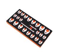 VEVOR Ensemble de Clés à Pattes d’Oie 24PCs Entraînement 3/8", Clé Pied de Biche SAE 3/8"-1" Métrique 10-22 mm, en Acier CR-MO avec Mallette, Compatible avec ynamométrique, pour Réparation Auto