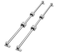 VEVOR Ensemble de rails de guidage linéaire, SFC16 1000 mm, 2 rails de guidage SFC16 39,4 po/1000 mm, 4 blocs coulissants SC16, 4 supports de rail, rails linéaires et kit de roulements pour machines a