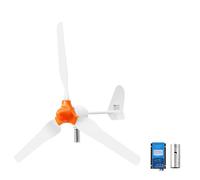 VEVOR Éolienne 12 V 1000 W Kit Générateur Éolien Contrôleur Éolien-solaire, pour Camping-car, Bateau, Maison, Ferme, Synchrone Triphasé AC à Aimants Permanents Stable, avec 3 Pales, Mât Non Inclus
