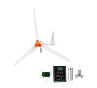 VEVOR Éolienne 24 V 1500 W Kit Générateur Éolien Contrôleur Éolien-solaire, pour Camping-car, Bateau, Maison, Ferme, Synchrone Triphasé AC à Aimants Permanents Stable, avec 3 Pales, Mât Non Inclus