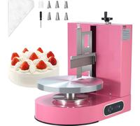VEVOR Épandeur de crème à gâteau réglable, machine électrique de décoration de gâteaux pour étaler la crème à gâteau, convient aux gâteaux de 10,2 à 30,5 cm, rose