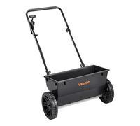 VEVOR Épandeur Engrais Capacité 22,6 kg Épandeur à Semence Largeur Épandage 46 cm Semoir à Pousser pour Semer Les Graines, Jardinage, Pelouse et Gazon, 10 Réglages, avec Roues en Plastique 25,4 cm