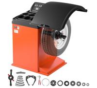 VEVOR Équilibreuse de Roues 250 W Machine d'Équilibrage de Pneus Voiture | Largeur de Jante Jusqu'à 381 mm, Haute Précision, Écran Numérique et Capot de Protection, pour Atelier Automobile et Garage