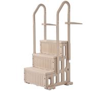 VEVOR Échelle de sécurité, 3 marches, charge max. 180 kg, convient aux piscines encastrées et hors-sol de 36-40 pouces et à toute surface de terrasse