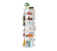 VEVOR Étagère à chaussures rotative à 6 niveaux, présentoir à chaussures rotatif à 360°, organisateur sur pied de type plateau tournant pour 24 paires, pour chambre, salon, entrée, dressing, blanc