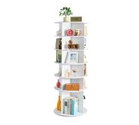 VEVOR Étagère à chaussures rotative à 6 niveaux, présentoir à chaussures rotatif à 360°, organisateur sur pied de type plateau tournant pour 24 paires, pour chambre, salon, entrée, dressing, blanc