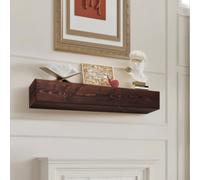 VEVOR Étagère Flottante Murale de Cheminée, 152 x 20,3 x 15,24 cm, Manteau de Cheminée Flottant en Bois Naturel, Capacité de Charge 22,7 kg, Fabriqué à la Main, pour Décoration Murale, Marron Rustique
