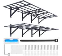 Jeu de 2 étagères de garage VEVOR 1830 x 630 x 305 mm Rangement d'outils 363 kg par couche Porte-outils mural 183 x 61 cm Surface d'étagère Étagères de rangement Étagère métallique Organisateur d'outi