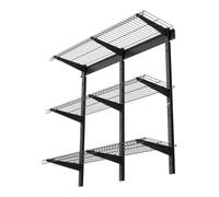 VEVOR Étagère Murale Garage 3 Niveaux Étagère Rangement Murale Garage 91,5x30,5 cm pour Garages, Buanderies, Ateliers, Cuisine, Acier, Capacité de Charge 68 kg par Niveau, Charge Totale 204 kg, Noir