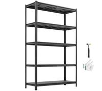 VEVOR Étagère Rangement 5 Niveaux Réglables 1230x465x1962 mm Charge Lourde | Étagère Modulable, Capacité de Charge Totale 1360,8 kg, Rayonnage Métallique pour Garage, Entrepôt, Atelier, Cave et Cellier