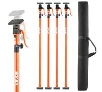VEVOR Étai de Soutien Télescopique 125-291 cm Poteau de Support Réglable Lot de 4, Tige Dégagement Rapide, en Acier, Charge 90 kg, Étai pour Plafond, Installation d'Armoires, Levage de Cloisons Sèches