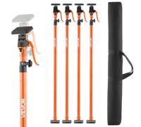 VEVOR Étai de Soutien Télescopique 125-291 cm Poteau de Support Réglable Lot de 4, Tige Dégagement Rapide, en Acier, Charge 90 kg, Étai pour Plafond, Installation d'Armoires, Levage de Cloisons Sèches