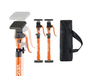 VEVOR Étai de Soutien Télescopique 48-75 cm Poteau de Support Réglable Lot de 2, Tige Dégagement Rapide, en Acier, Charge 100 kg, Étai pour Plafond, Installation d'Armoires, Levage de Cloisons Sèches