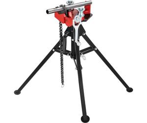 VEVOR Étau à Chaîne sur Trépied Tuyaux 3,2-127 mm Établi sur Trépied avec Étau à Chaîne de 67 cm Étau à Charnière Portatif Pliable 2 Cintreuses Hauteur 91,7-108,5 cm Serre-Tube Ferme Stable Plombier