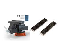 VEVOR Étau Établi Polyvalent Largeur Mâchoire 16,7 cm Étau Atelier Enclume Fonte Ductile Ouverture & BGS 3045 | Mors de protection pour étau | aluminium | largeur 150 mm | 2 pièces