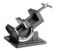 VEVOR Étau Inclinable de Perceuse à Colonne, Largeur de Mâchoire 108 mm, Étau d'Établi de Perçage Portable en Fonte Robuste, Inclinaison Réglable 0-90°, pour Travail du Bois, Perçage Métal, Atelier