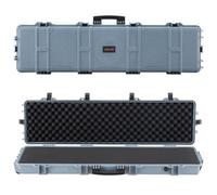 VEVOR Étui Rigide pour Fusil Verrouillable 138 cm, Mallette pour Armes Longues avec Mousses Prédécoupées et Roues, Valise à Arme Étanche IP67 et Anti-poussière, Transport Pratique pour Carabine