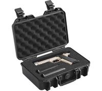 VEVOR Étui Rigide pour Pistolets Capacité 1 Pistolet, Mallette Verrouillable avec Mousse PU Prédécoupée, Étanche et Anti-Poussière, Sac de Transport pour Armes à Feu, 32 × 24 × 11,8 cm, Noir