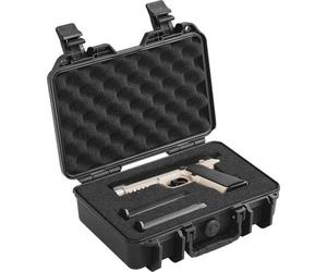 VEVOR Étui Rigide pour Pistolets Capacité 1 Pistolet, Mallette Verrouillable avec Mousse PU Prédécoupée, Étanche et Anti-Poussière, Sac de Transport pour Armes à Feu, 32 × 24 × 11,8 cm, Noir