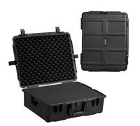 VEVOR Étui rigide résistant aux intempéries IP67, étui de protection robuste avec mousse prédécoupée et poignées de traction rétractables, pour voyage, chasse, militaire, tactique, 620 x 490 x 225 mm