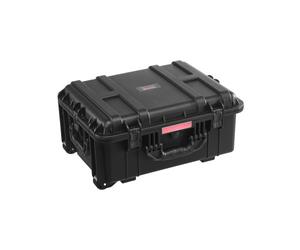 VEVOR Étui rigide résistant aux intempéries IP67, étui de protection robuste avec roulettes, poignée de traction rétractable, 4 clips, 4 trous pour cadenas, mousse insérée, 573 x 450 x 277 mm, 70-85 L