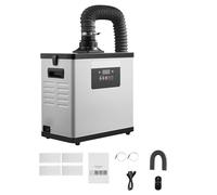 Aspirateur de fumées de soudage VEVOR, aspirateur de fumées de soudage avec filtre 3 en 1, puissance d'aspiration de 510 m³/h, 10 niveaux de vitesse, moteur sans balais télécommandé, adapté à la gravu