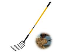 VEVOR F102-5 - Fourche de jardin 5 dents 145 cm - Acier au manganèse / Fibre de verre