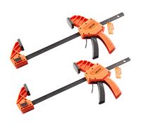 VEVOR Serre-Joints à Libération Rapide 2PCs Ouverture de la Mâchoire 30,48 cm, Pince Écarteur à Une Main Capacité Max. 154 kg, Pince en F en Plastique et Acier au Carbone, pour Menuisier Métallurgie