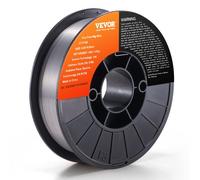 VEVOR Fil de Soudage 0,8 mm 4,5 kg Fil de Soudure MIG E71T-GS Bobine de Fil à Souder Noyau Flux Acier Doux Sans Gaz 200 mm Résistance Traction 560 MPa Arc Stable Peu Éclaboussure pour Machine à Souder