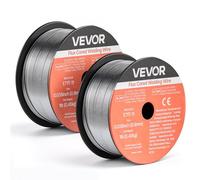 VEVOR Fil Fourré sans Gaz 0,9 mm 0,45 kg par Bobine Fil de Soudage MIG E71T-11 pour Soudage à l'Arc de Toutes Positions, Auto-protégé, Utilisation Extérieure, Acier Doux, Faible Projection, Lot de 2