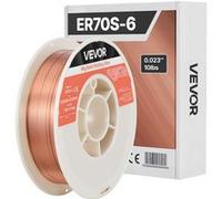 VEVOR Fil Plein MIG Fil de Soudage MIG Plein ER70S-6 0,6 mm 4,5 kg Acier Doux