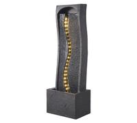 VEVOR Fontaine Extérieure de Jardin, Hauteur 98 cm, Cascade Moderne, avec Éclairage LED et Pompe, pour Jardin, Terrasse, Arrière-cour, Décoration d'Intérieur, Extérieur, Bureau, Salle de Méditation