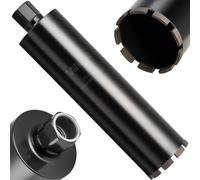 VEVOR Foret Diamant pour Carotteuse, Couronne de Carottage Humide Diamètre 102 mm et Profondeur de Perçage 356 mm, Trépan avec Filetage Intérieur 1-1/4 po-7 32 mm-7, pour Béton Armé Maçonnerie