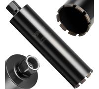 VEVOR Foret Diamant pour Carotteuse, Couronne de Carottage Humide Diamètre 102 mm et Profondeur de Perçage 356 mm, Trépan avec Filetage Intérieur 1-1/4 po-7 32 mm-7, pour Béton Armé Maçonnerie