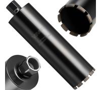 VEVOR Foret Diamant pour Carotteuse, Couronne de Carottage Humide Diamètre 114 mm et Profondeur de Perçage 356 mm, Trépan avec Filetage Intérieur 1-1/4 po-7 32 mm-7, pour Béton Armé Maçonnerie