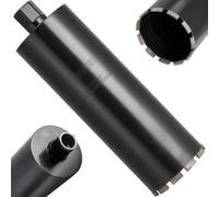 VEVOR Foret Diamant pour Carotteuse, Couronne de Carottage Humide Diamètre 127 mm et Profondeur de Perçage 356 mm, Trépan avec Filetage Intérieur 1-1/4 po-7 32 mm-7, pour Béton Armé Maçonnerie