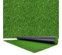 VEVOR Gazon Synthétique 304,8x198,12 cm, Tapis Gazon Artificiel, Hauteur de Fibre 3,5 cm, Rouleau de Pelouse Artificielle avec Trous de Drainage, pour Terrasse, Balcon, Jardin, Intérieur et Extérieur