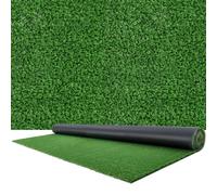 VEVOR Gazon Synthétique 365,76x213,36 cm, Tapis Gazon Artificiel, Rouleau de Pelouse Artificielle, Hauteur de Fibre 1,5 cm, avec Trous de Drainage, pour Terrasse, Jardin, Balcon, Intérieur, Extérieur