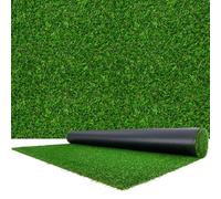 VEVOR Gazon Synthétique 457,2x213,36 cm, Tapis Gazon Artificiel, Hauteur de Fibre 3,5 cm, Rouleau de Pelouse Artificielle avec Trous de Drainage, pour Terrasse, Jardin, Balcon, Intérieur et Extérieur