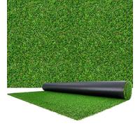 VEVOR Gazon Synthétique 457,2x213,36 cm, Tapis Gazon Artificiel, Hauteur de Fibre 3,5 cm, Rouleau de Pelouse Artificielle avec Trous de Drainage, pour Terrasse, Jardin, Balcon, Intérieur et Extérieur