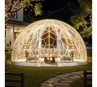 VEVOR GB-DOME-9.5 - Transparent avec bordure blanche - 2 à 4 personnes