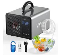 VEVOR Générateur d'Ozone 36000 mg/h, Purificateur d'Air pour Élimination d'Odeurs Voiture, Fumée et Maison, Machine à Ozone avec Écran Tactile LCD, Démarrage Différé 15 s et Minuterie, jusqu'à 300 m²