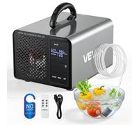 VEVOR Générateur d'Ozone 36000 mg/h, Purificateur d'Air pour Élimination d'Odeurs Voiture, Fumée et Maison, Machine à Ozone avec Écran Tactile LCD, Démarrage Différé 15 s et Minuterie, jusqu'à 300 m²
