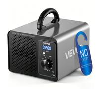 VEVOR Générateur d'Ozone 36000 mg/h, Purificateur d'Air pour Voiture, Fumée et Maison, Machine à Ozone avec Démarrage Différé 15 s, Minuterie, Bouton Rotatif et Mode Cycle Anti-Odeurs, jusqu'à 300 m²