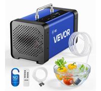 VEVOR Générateur d'Ozone 60000 mg/h, Purificateur d'Air pour Anti-Odeurs Voiture, Fumée et Garage, Machine à Ozone avec Écran Tactile LCD, Mode Eau Double Tuyau et Démarrage Différé 15 s, Max. 450 m²