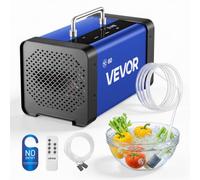 VEVOR Générateur d'Ozone 60000 mg/h, Purificateur d'Air pour Anti-Odeurs Voiture, Fumée et Garage, Machine à Ozone avec Écran Tactile LCD, Mode Eau Double Tuyau et Démarrage Différé 15 s, Max. 450 m²