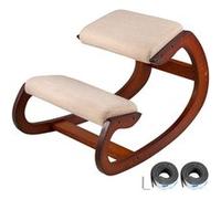 VEVOR Genou Chaise Heavy Duty Capacité 150kg Ergonomique Et Soulagement De La Douleur Beige et Marron